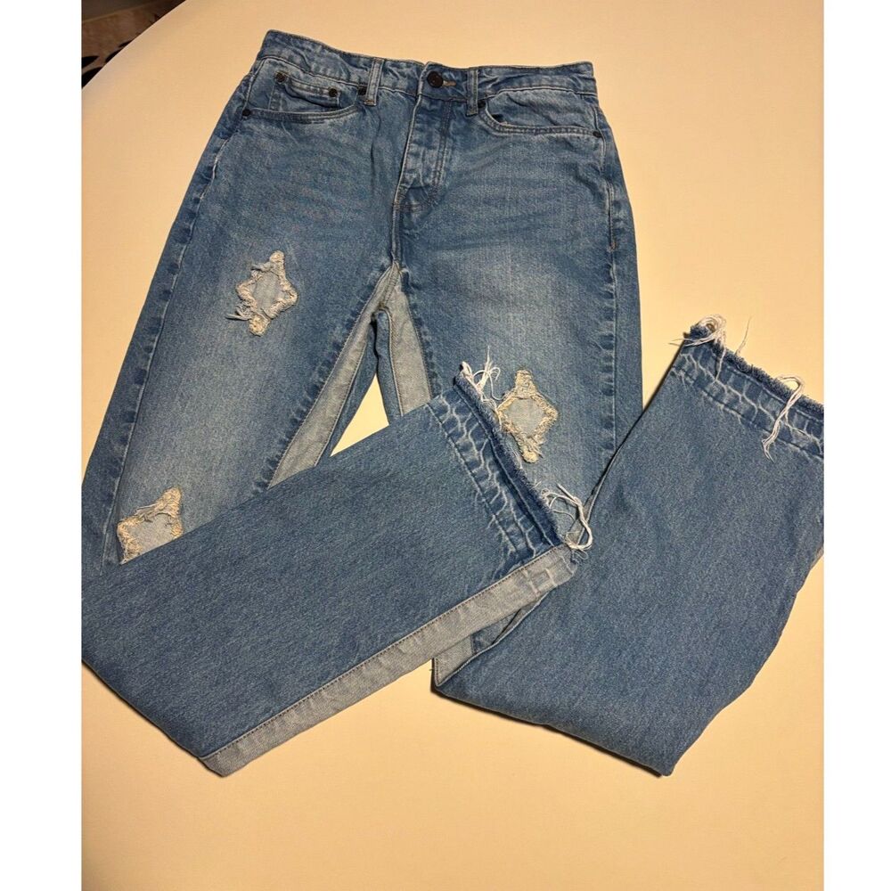 Custom Boho Patchwork Flared Man Boohooman Jeans … - image 2